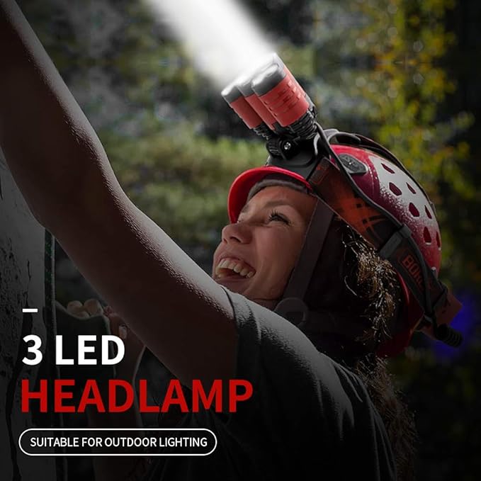 BORUIT B21 Headlamp Rechargeable, LED Super Bright Head Lights - Image 8