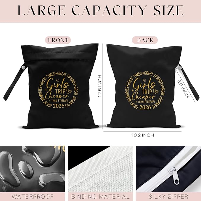 Girls Trip Gifts Wet Dry Bag, Beach Bag Wet Bag Favors, - Image 2