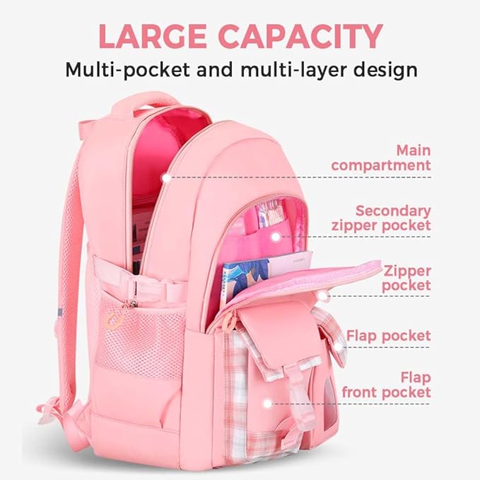 Cute Backpack for Teen Girls Kids Kawaii Bookbag Large School Back Packs - Image 3
