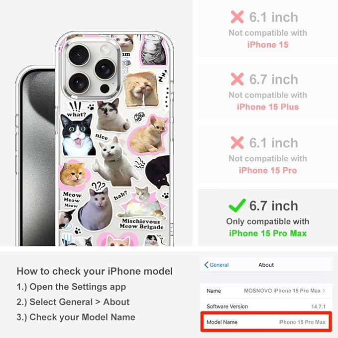 MOSNOVO Case for iPhone 15 Pro Max - Image 2