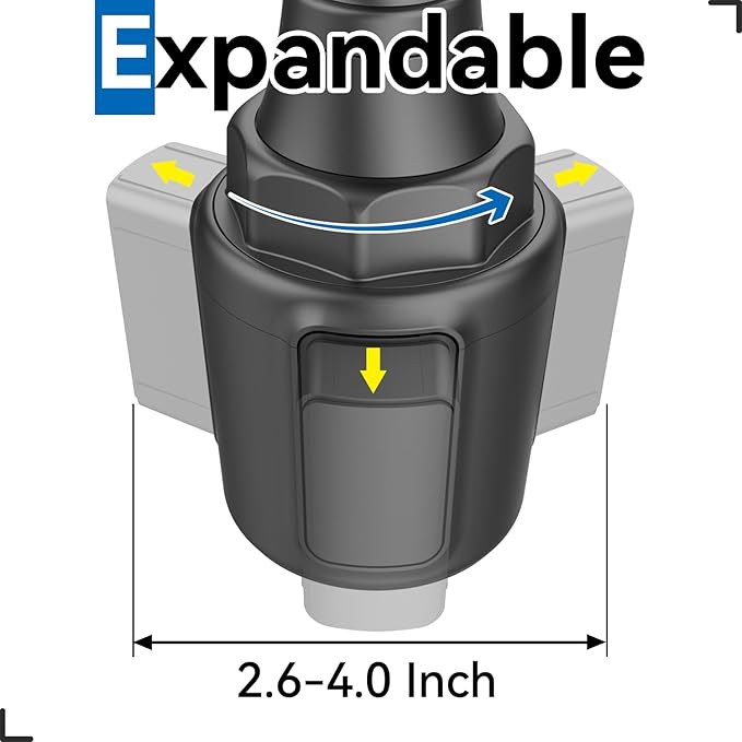 for Garmin GPS Car Mount Cup Holder Replacement 17mm Ball Mount - Image 6
