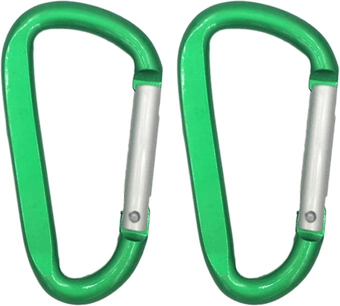 LESHIRY Large Carabiners Keychain 3" Aluminum D Shape Premium Durable D-Ring - Image 2