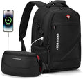 CROSSGEAR Travel Laptop Backpack + Crossbody Sling Bag Set, Fits 14-17.3" by CROSSGEAR
