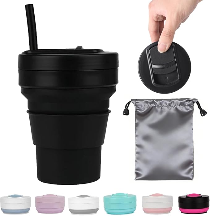 12 Oz Silicone Collapsible Travel Cup - Image 9