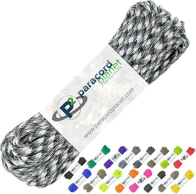Paracord Planet 100' Hanks Parachute 550 Cord Type III 7 Strand Paracord Top 40 by ParacordPlanet