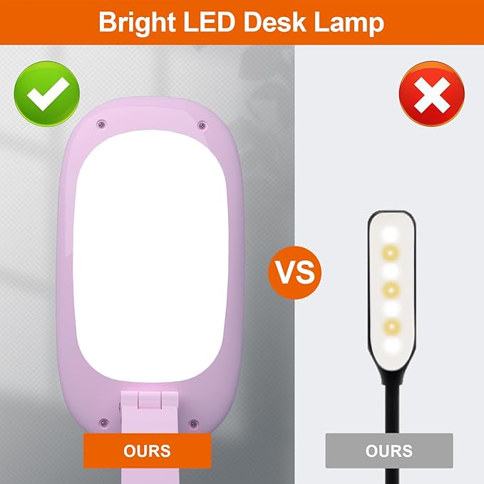 Akejrym LED Desk Lamp for Office Home & Battery Operated Lamp Rechargeable Lamp - Image 5