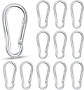 12 Pack Spring Snap Hook Heavy Duty Snap Carabiner Clip by Unknown
