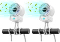 2 Pack Multifunctional Portable Stroller Fan 4 Speed 6600rpm High Speed Usb by AaoLin