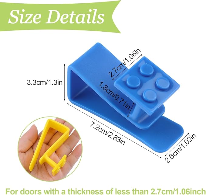 12Pcs Over Cabinet Door Hooks Plastic Over The Door Single Hook Space-Saving - Image 2