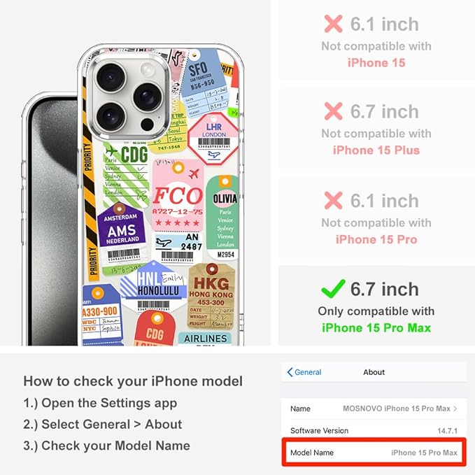MOSNOVO Case for iPhone 15 Pro Max - Image 2