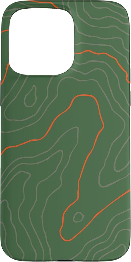 Backcountry Topo Guide Orange Lines Topographical Map Case by Unknown