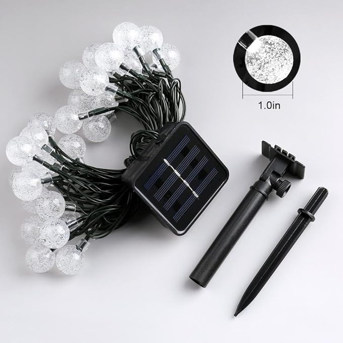 Toodour Solar String Lights Outdoor, 36ft 60 LED Globe String Light - Image 6