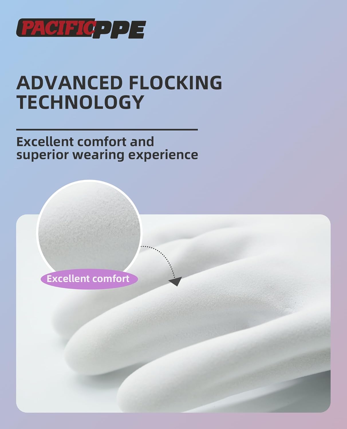 PACIFIC PPE 2 Pairs Reusable Dishwashing Cleaning Gloves with Latex Free, Cotton Lining, Kitchen Gloves, Blue, Large