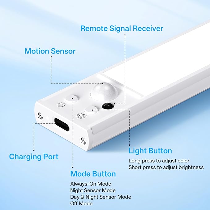 Under Cabinet Lighting Wireless, Rechargeable Motion Sensor Light Indoor - Image 8