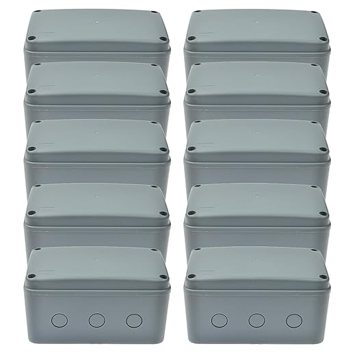 Nineleaf Waterproof Electrical Box IP66, Plastic Junction Box 7.1"x4.5"x4" by NineLeaf