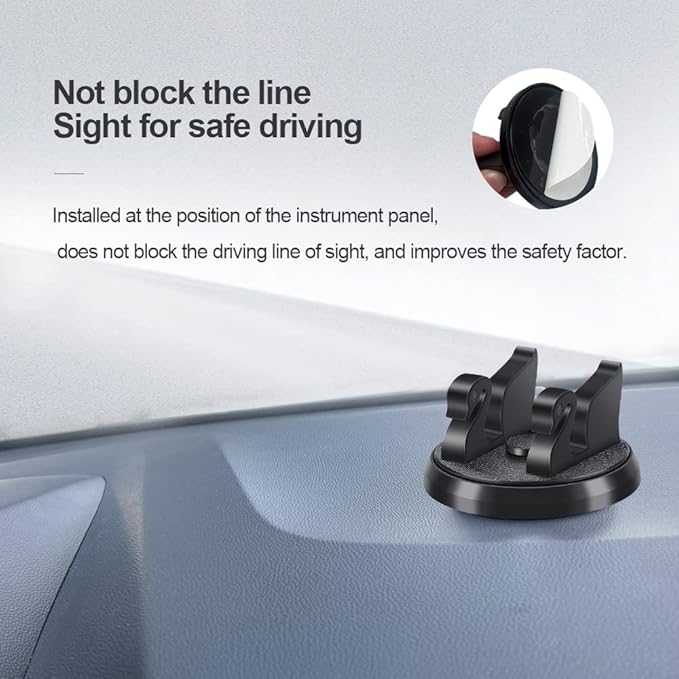 Dashboard Phone Holder for Car Vertical Horizontal 360 Rotate, Cell Phone - Image 4