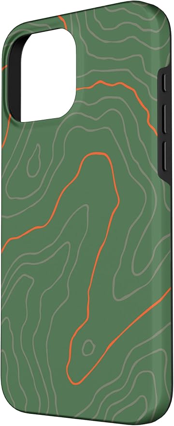 Backcountry Topo Guide Orange Lines Topographical Map Case - Image 2
