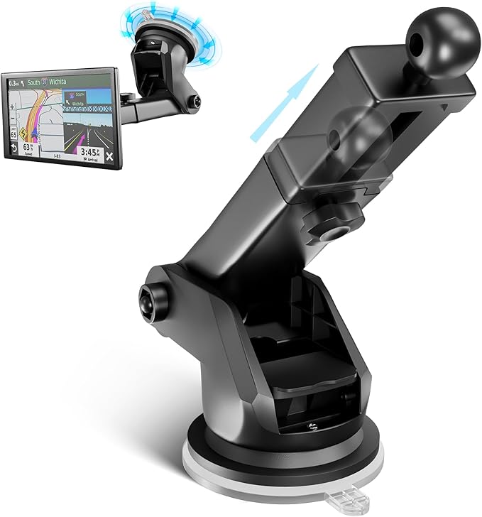 EWAY for Garmin GPS Mount w/Telescopic Extension Arm, Replacement Dash Ball by EWAY