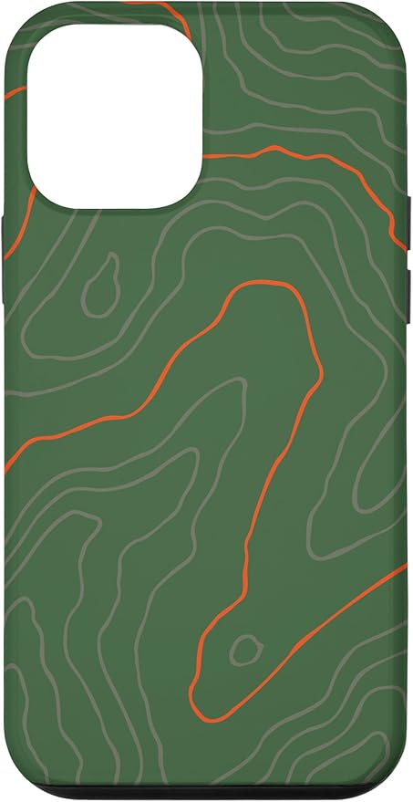 Backcountry Topo Guide Orange Lines Topographical Map Case by Unknown