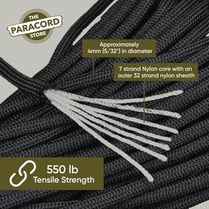 The Paracord Store | Type III 550 Paracord - 250 FT Spool - Image 3