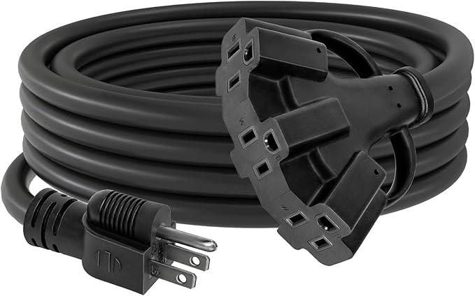 2FT 12/3 Outdoor Extension Cord by AHSGMK