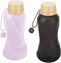 Collapsible Water Bottles 2 Pack, Leak Proof, BPA Free, by HighQualityBetterLife