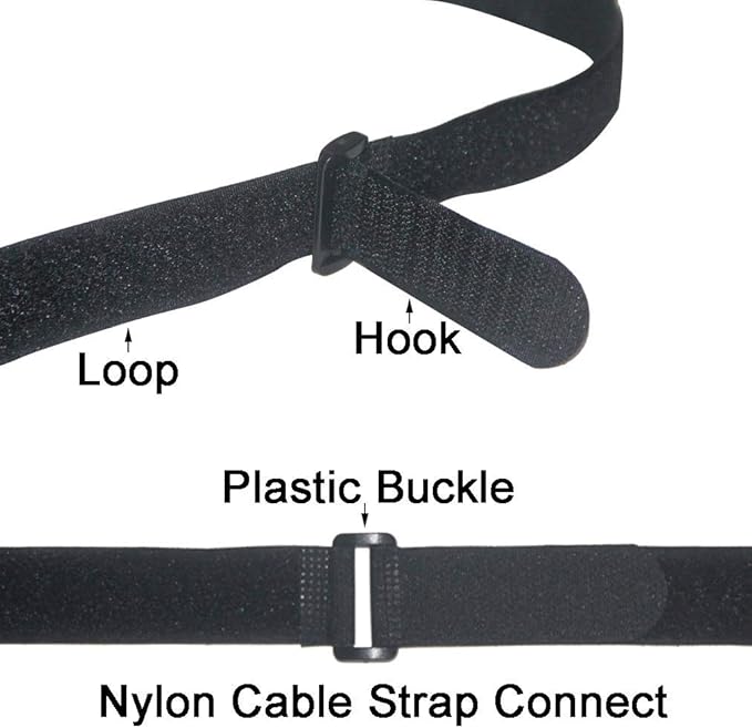 Reusable Fastening Straps Straps, 16 Pack inch Hook And Loop Straps, Cable - Image 3