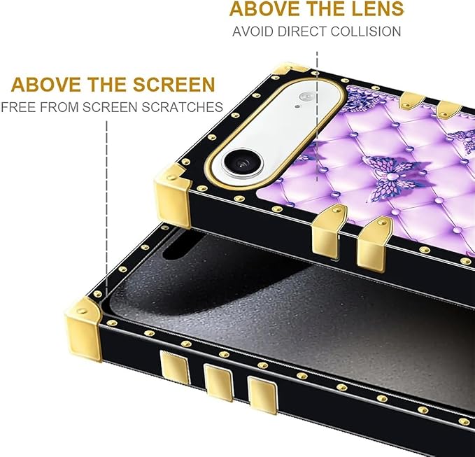 for iPhone 17 Air Case Luxury Golden Decoration - Image 7