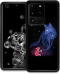 for Samsung Galaxy S20 Ultra Case, Galaxy Fox Wolf Pattern Graphic Design Girl by FKBRCL4U