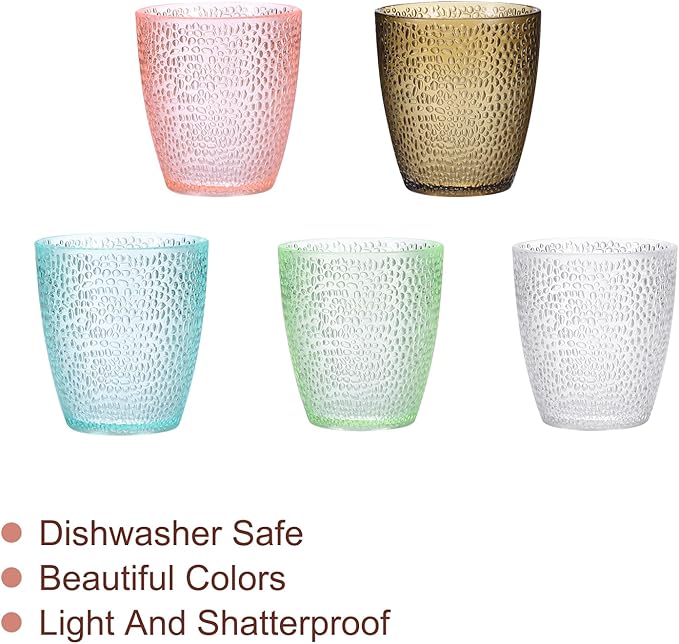 uxcell 7oz Acrylic Drinking Glasses, Transparent - Image 3