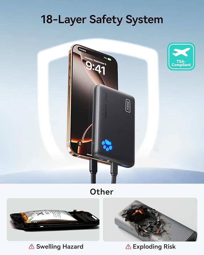 INIU Portable Charger, Ultra Slim 45W Fast Charging - Image 6