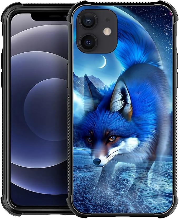 for iPhone 11 Case, Snowy Mountain Fox Lake Pattern Graphic Design Girl Boy by FKBRCL4U