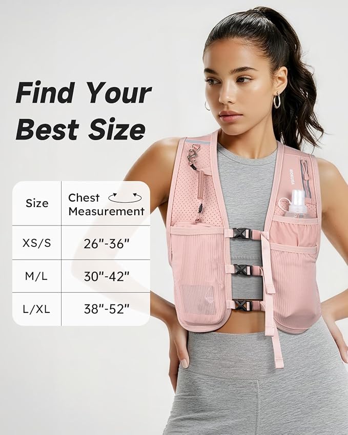 MOKURA Running Vest for Women Men, Lightweight Hydration Vest - Image 4