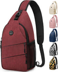 Pritent Crossbody Bags for Women Men Trendy Sling Bag Backpack Casual Chest Bag by Pritent