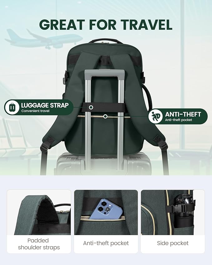 LOVEVOOK Travel Backpack for Women & Men 50L, Airline Approved Carry On - Image 6