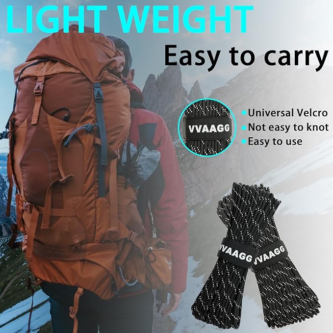 VVAAGG Reflective Paracord Rope 100FT, 7 Strand Nylon para Cord Lanyard Utility - Image 6