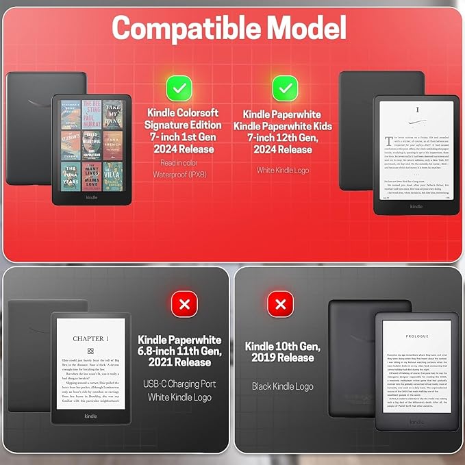 TNP Stand Case for Kindle Paperwhite 12th Generation 2024 / Kindle Colorsoft - Image 2