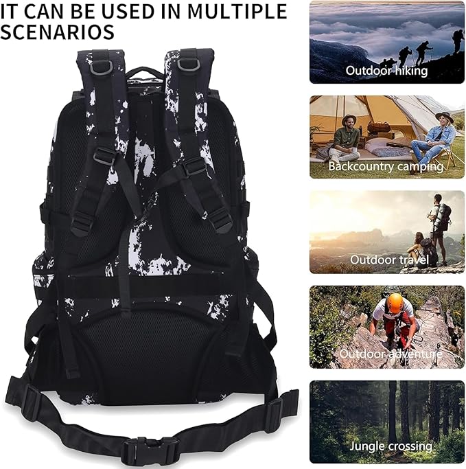 50L Military Tactical Backpack 3 Day Assault Pack Molle Daypack Hiking Backpack - Image 5