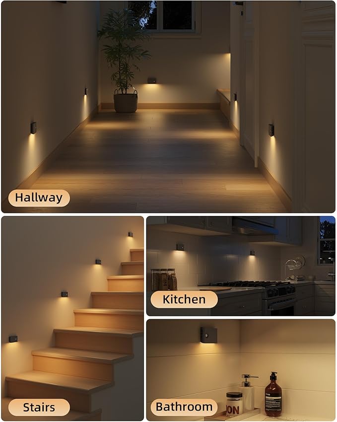 EZVALO 3 Pack Motion Sensor Night Lights, Sync LED Stair Lights Indoor - Image 5