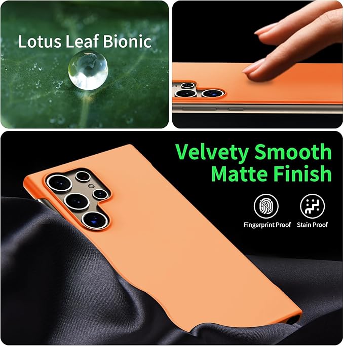 GRECAZO Slim Borderless for Samsung Galaxy S24 Ultra Phone Case 6.8" Ultra-Thin - Image 6