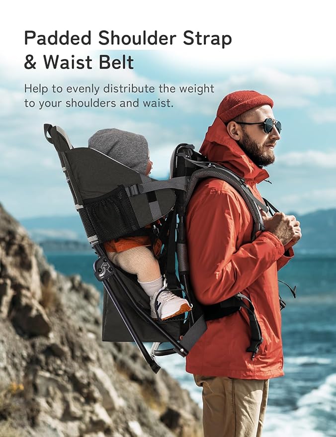 besrey Baby Backpack Carrier, Toddler Hiking Backpack - Image 2
