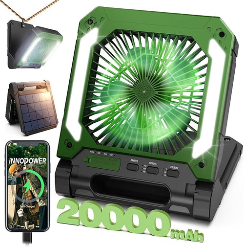 20000mAh Portable Fan Rechargeable by INNOPWOER