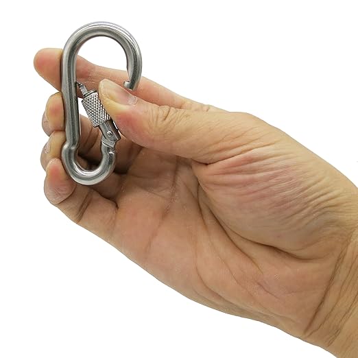 304 Stainless Steel Carabiners -2.76 inch Heavy Duty, Durable & Rust-Free Clips - Image 2