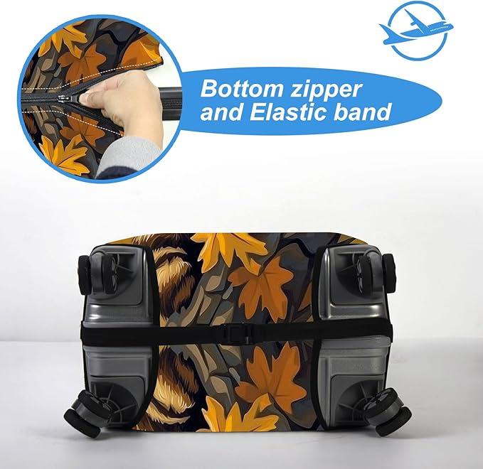 Luggage Cover Protector for 19-20 Inch Suitcases, TSA Approved Elastic Travel - Image 5