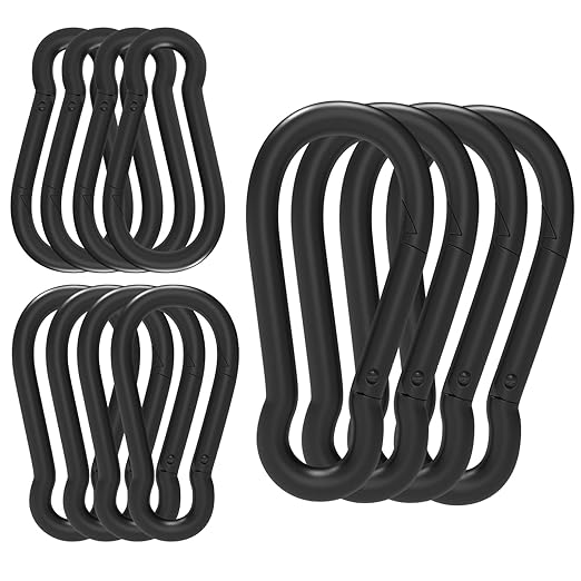 25PCS 4" Hevy Duty Carabiner Clips, M10 Spring Snap Hooks Large Carabiners by XHAMXE