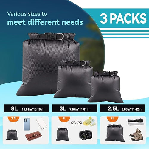 6PCS Dry Bags Waterproof, Lightweight Dry Bags - Image 2