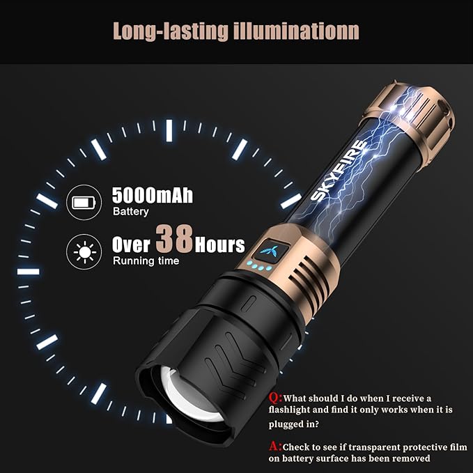 SKYFIRE LED Flashlights High Lumens - Image 5