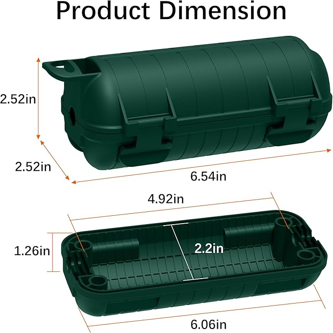 Extension Cord Cover Outdoor, 4 Pack IP54 Water-Resistant Power Cord Protector - Image 4