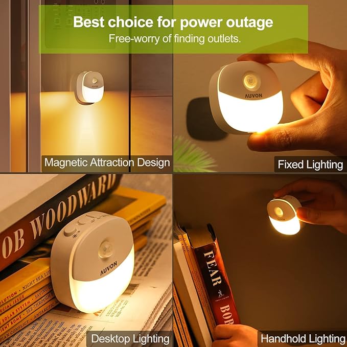 AUVON Rechargeable Battery Night Light, Mini - Image 7