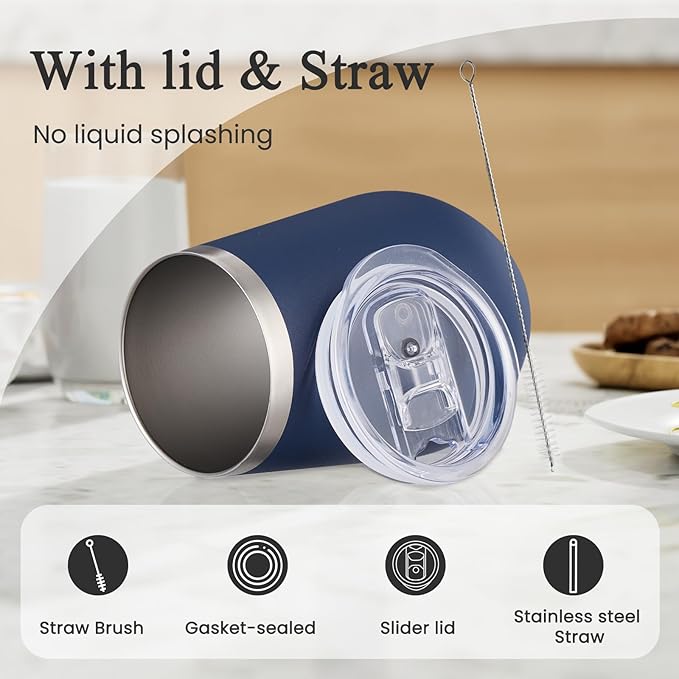 MEWAY 12oz Stainless Steel Wine Tumbler - Image 3